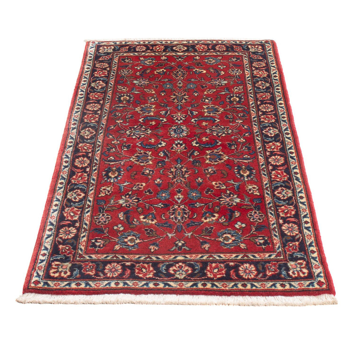 Alfombra persa - Keshan - 140 x 68 cm - rojo