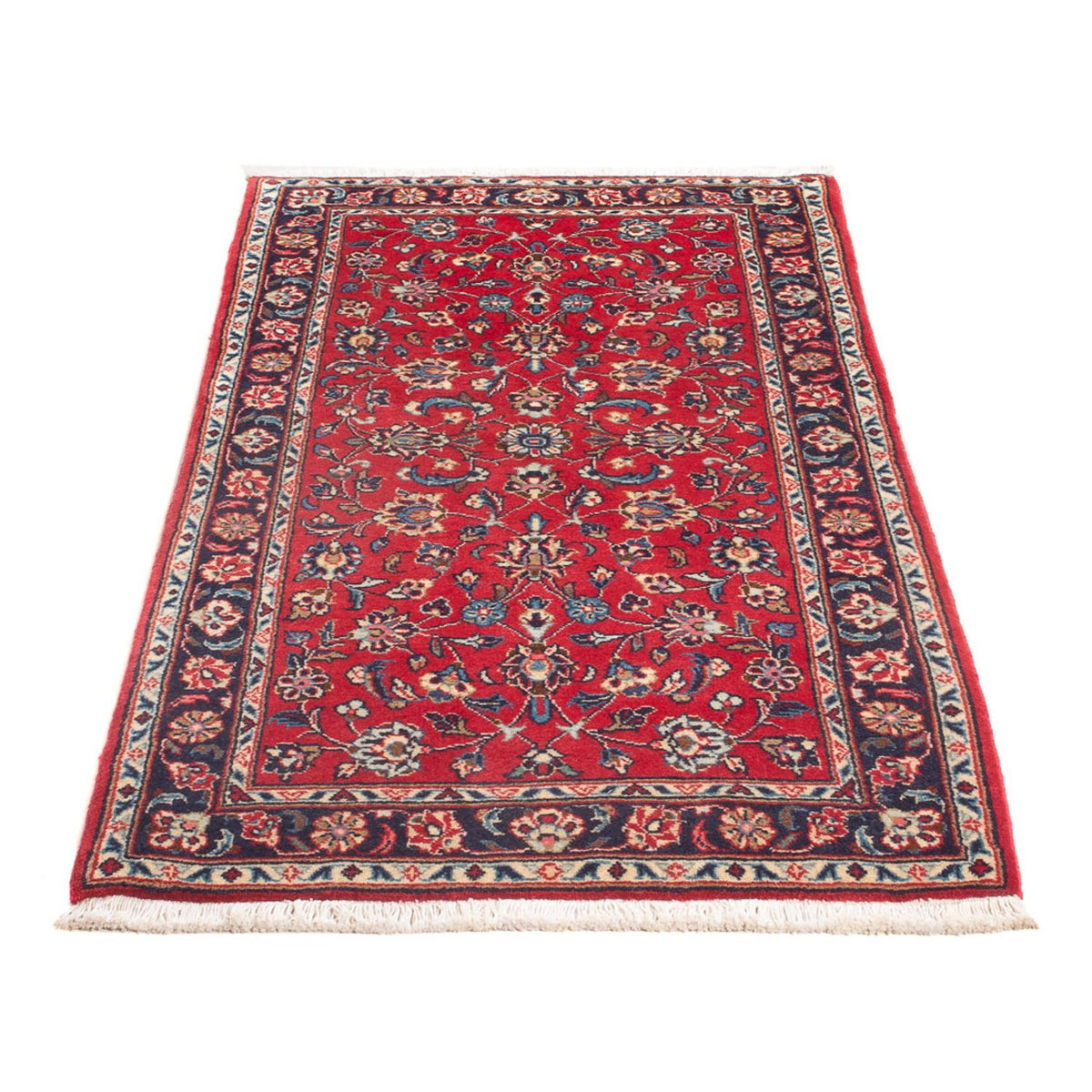 Alfombra persa - Keshan - 134 x 70 cm - rojo