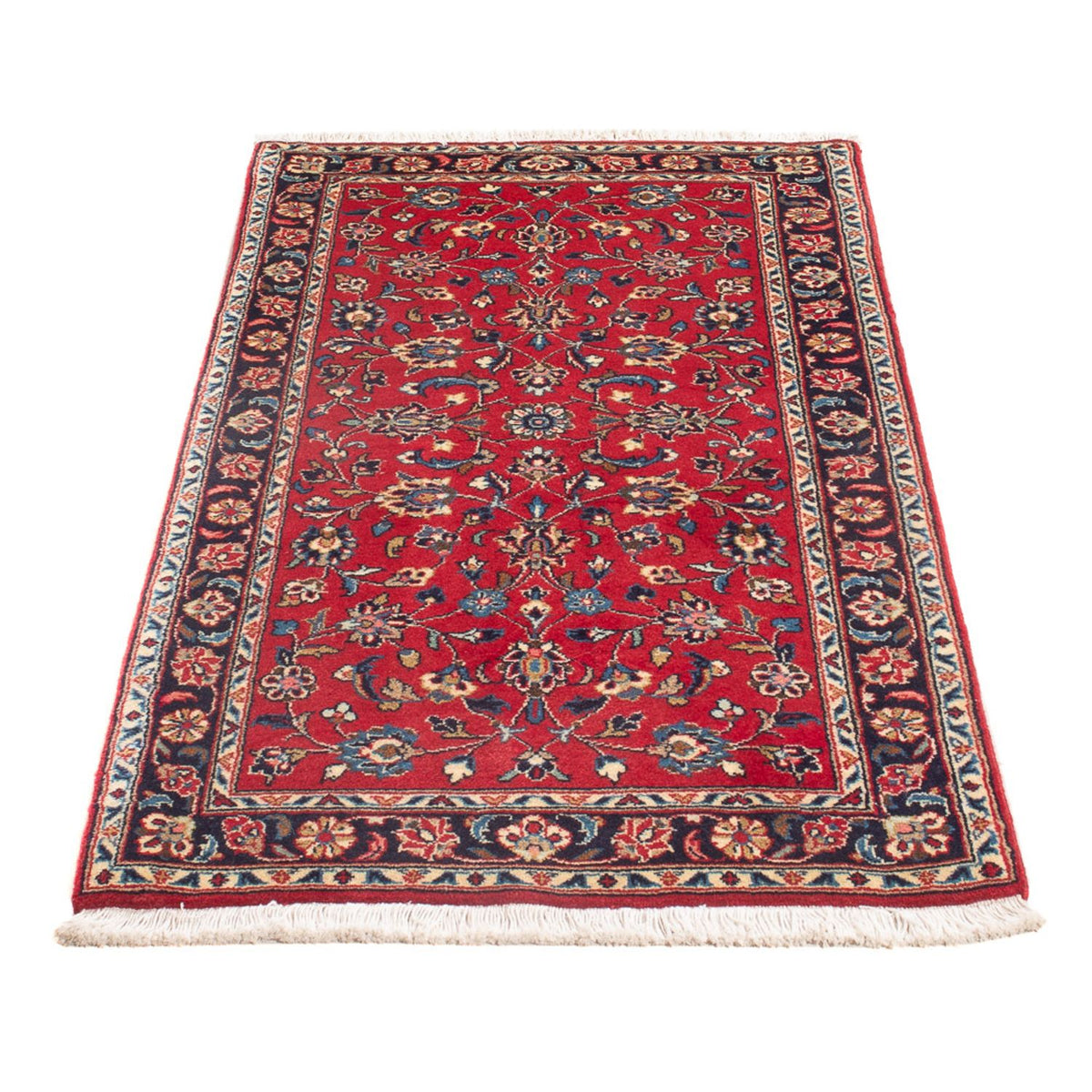 Alfombra persa - Keshan - 133 x 73 cm - rojo