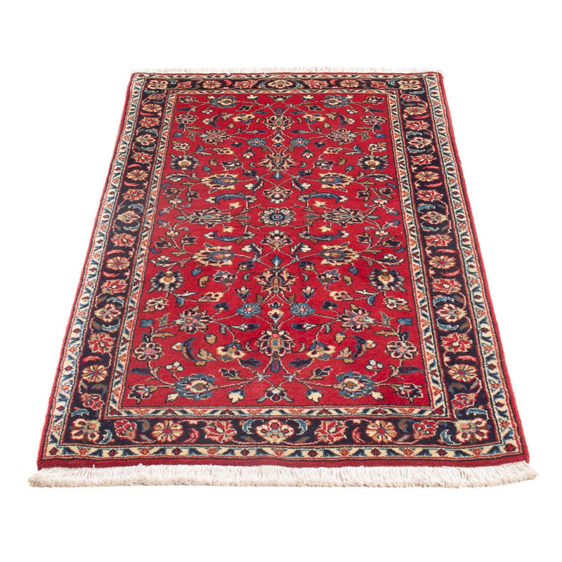 Alfombra persa - Keshan - 133 x 73 cm - rojo