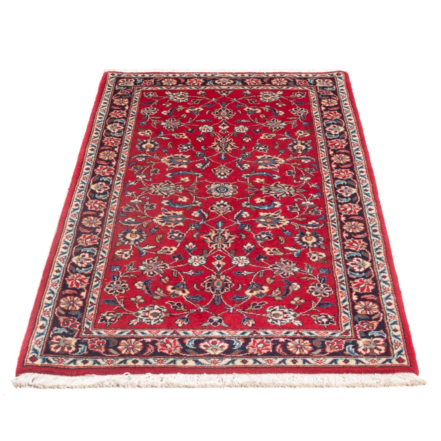 Alfombra persa - Keshan - 138 x 70 cm - rojo
