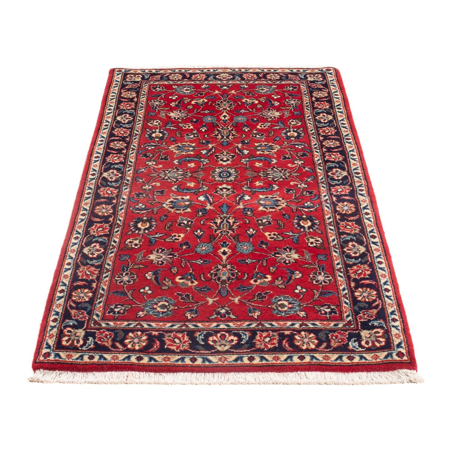 Alfombra persa - Keshan - 134 x 70 cm - rojo