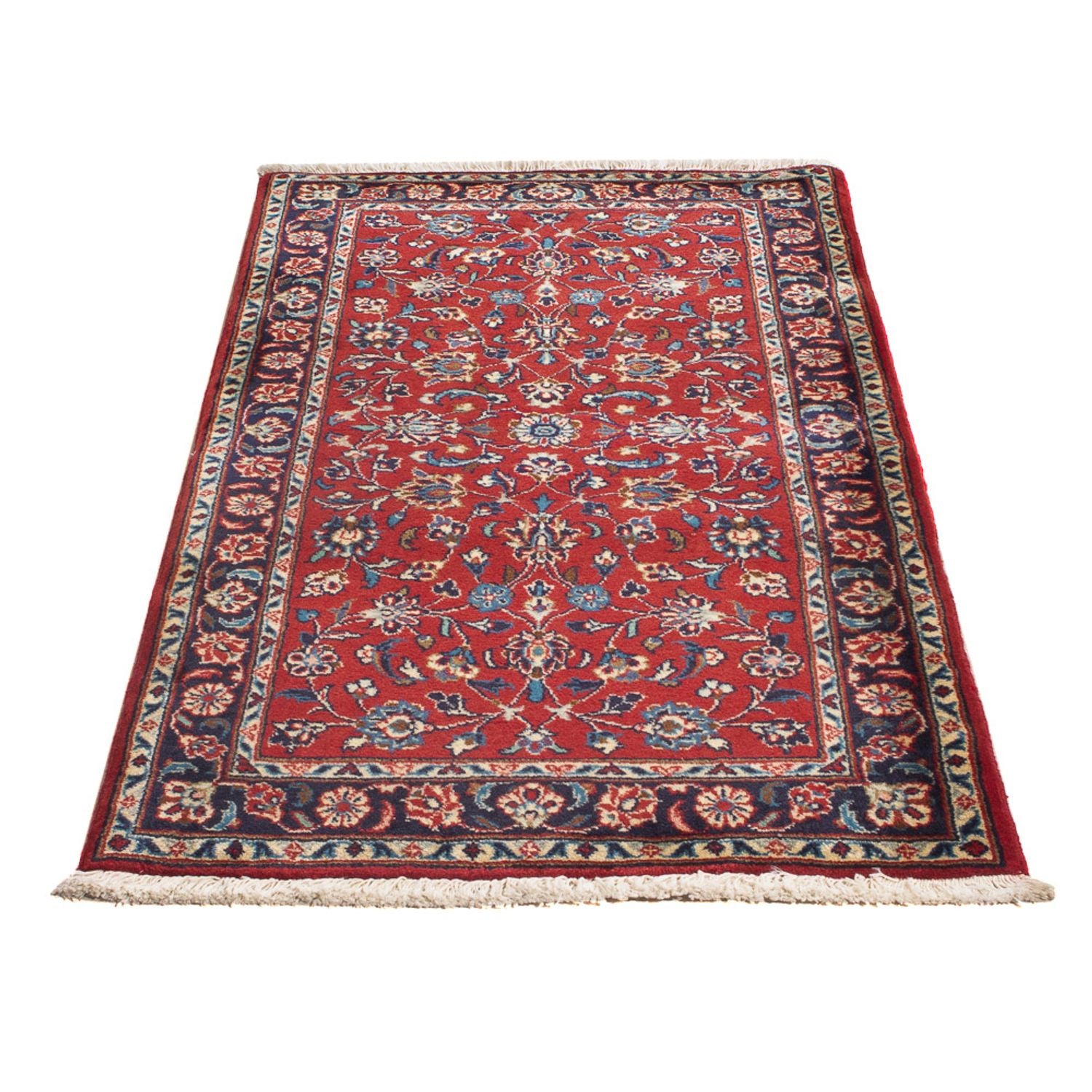 Alfombra persa - Keshan - 123 x 68 cm - rojo