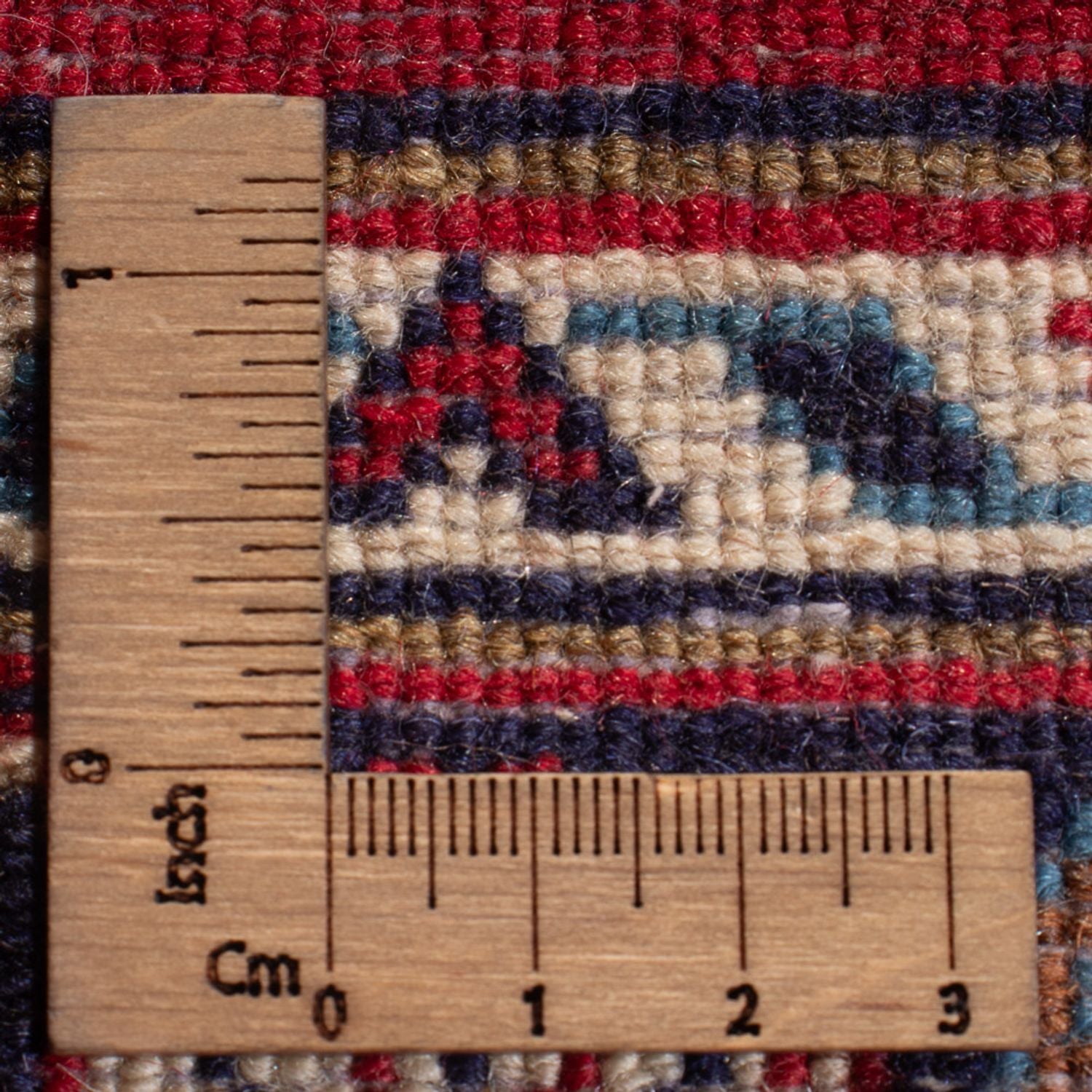 Alfombra persa - Keshan - 123 x 68 cm - rojo