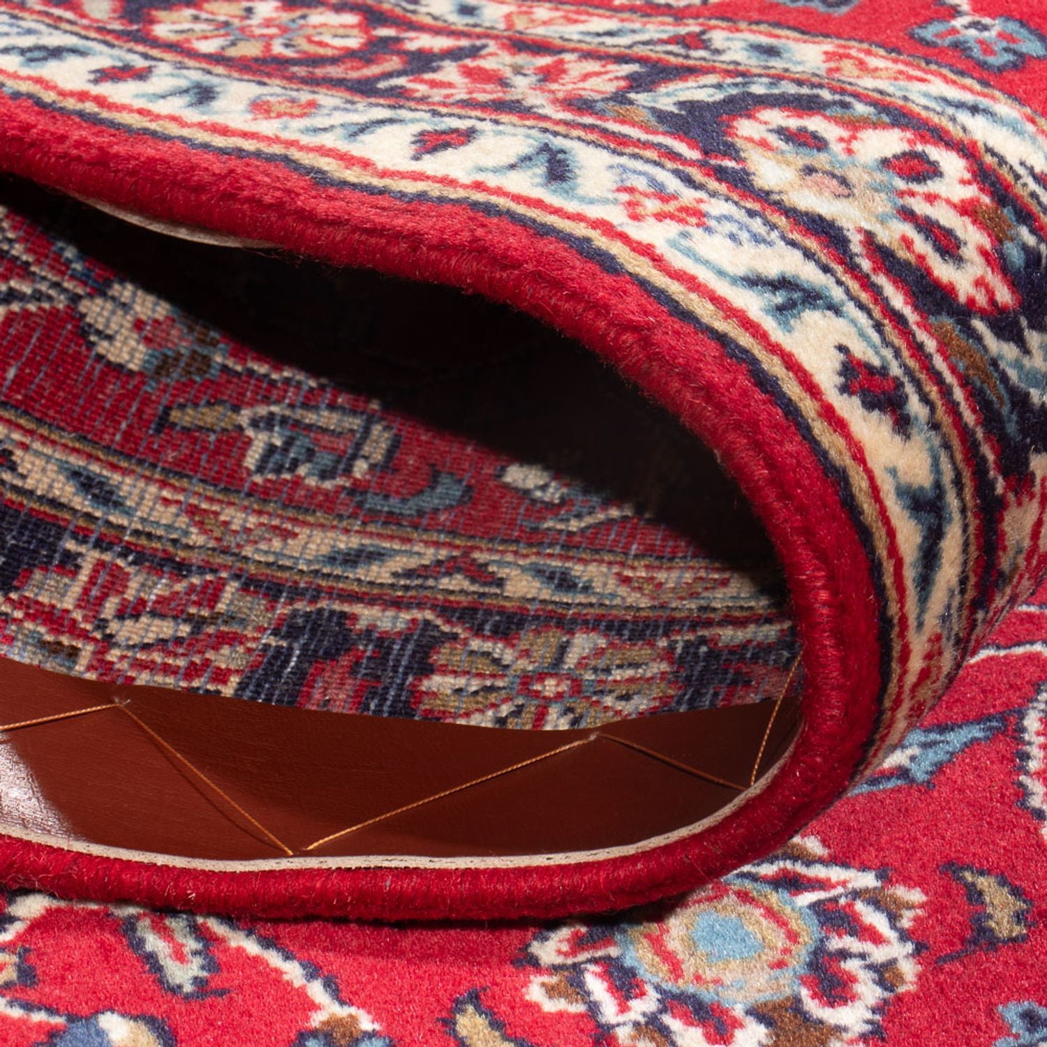 Alfombra persa - Keshan - 137 x 67 cm - rojo