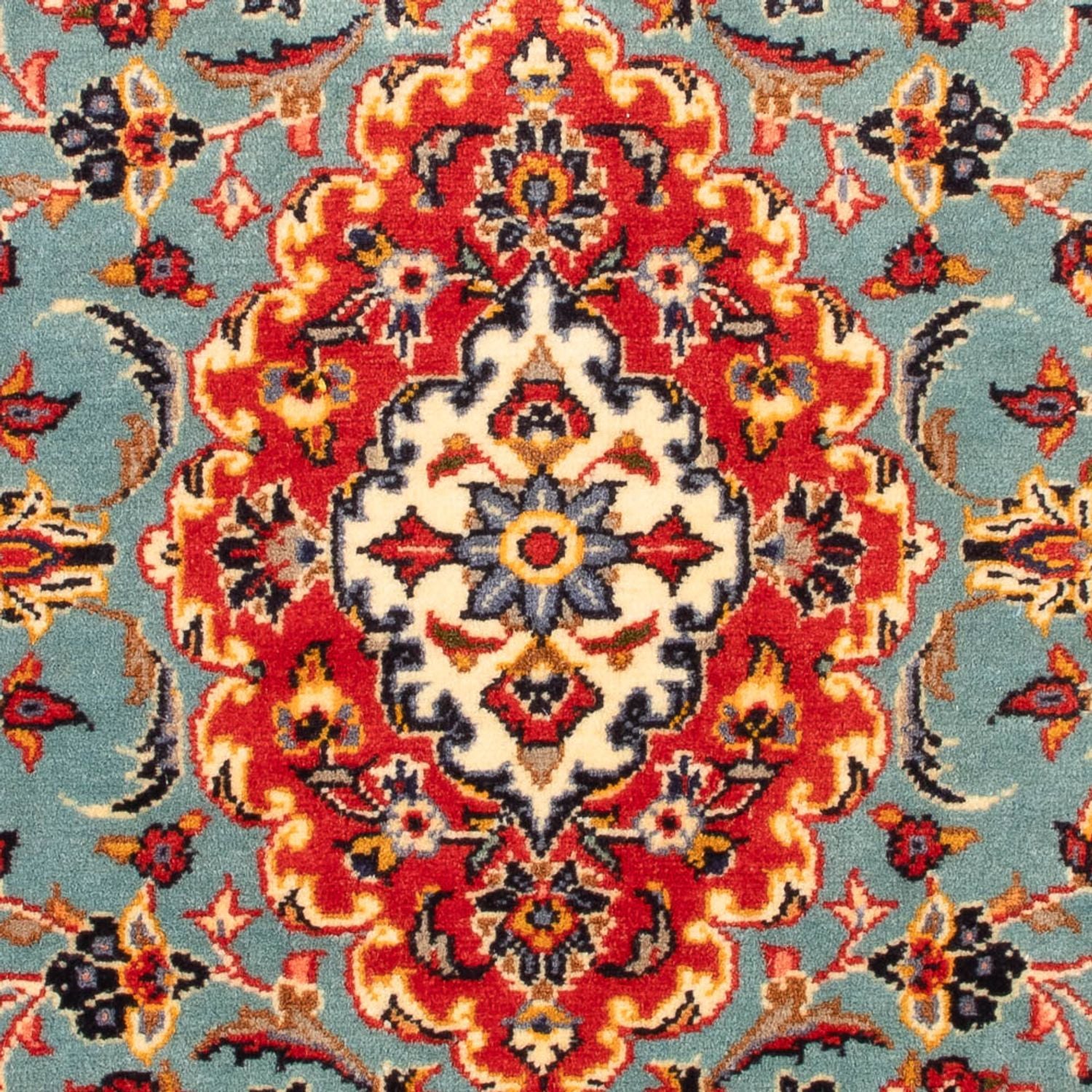 Alfombra persa - Keshan - 130 x 70 cm - rojo