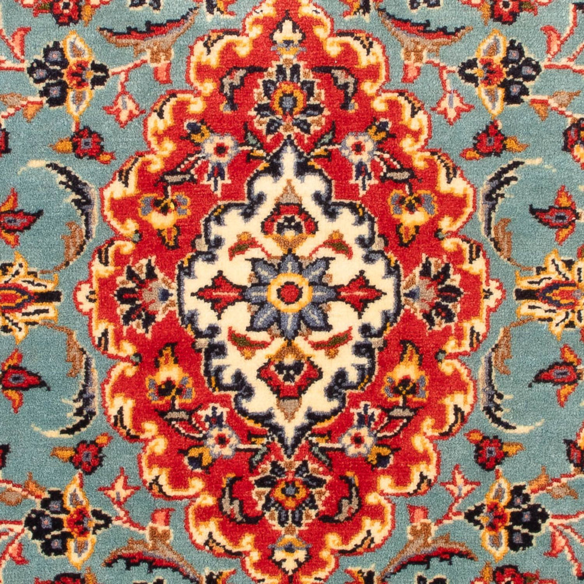 Alfombra persa - Keshan - 130 x 70 cm - rojo