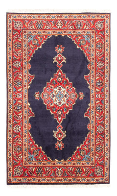 Alfombra persa - Keshan - 142 x 90 cm - azul oscuro