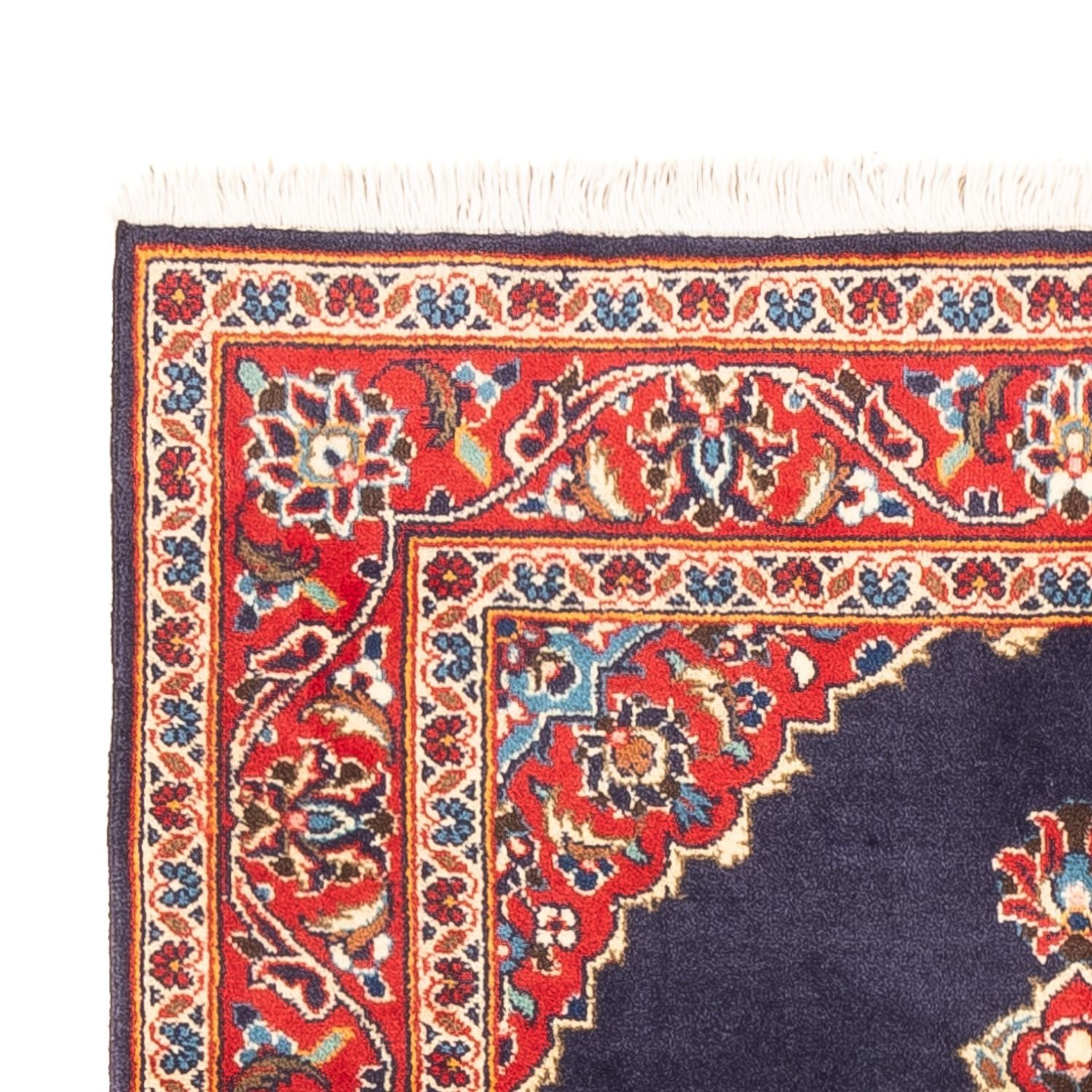 Alfombra persa - Keshan - 142 x 90 cm - azul oscuro
