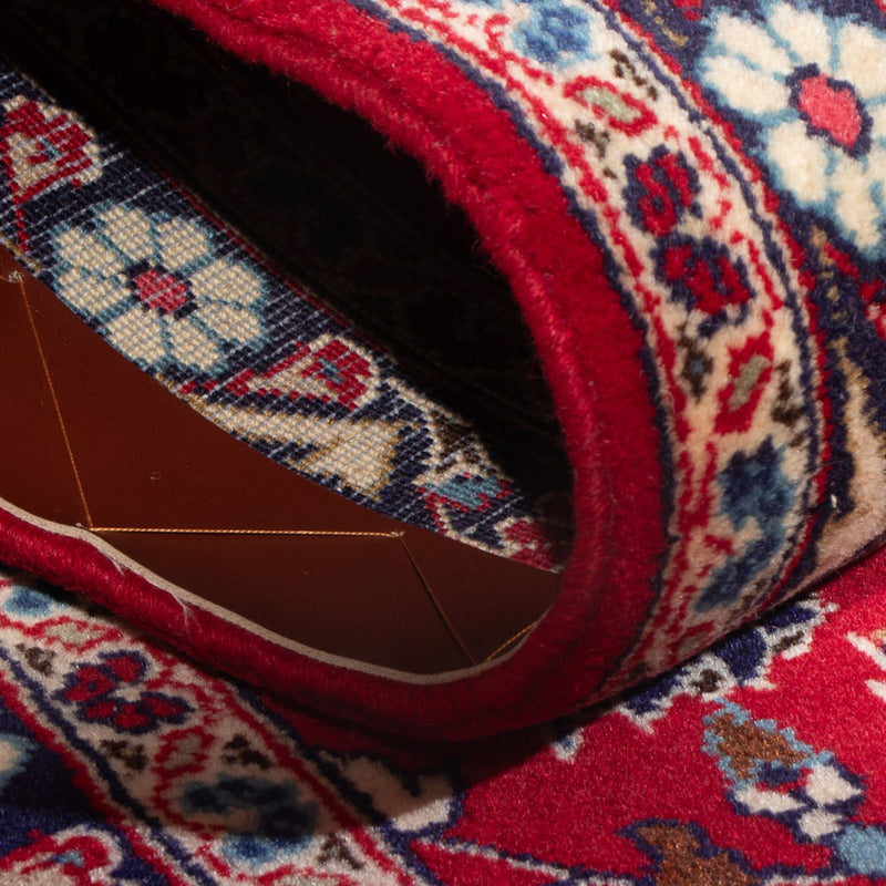 Alfombra persa - Keshan - 153 x 70 cm - rojo