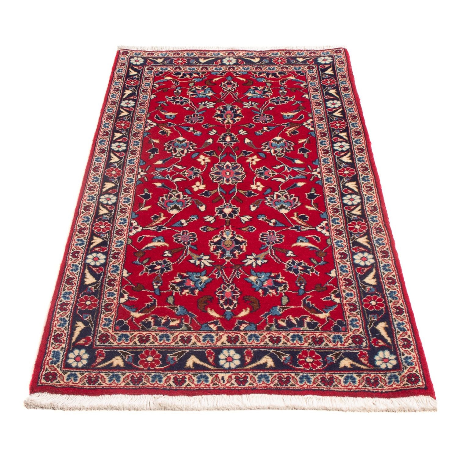 Alfombra persa - Keshan - 153 x 70 cm - rojo