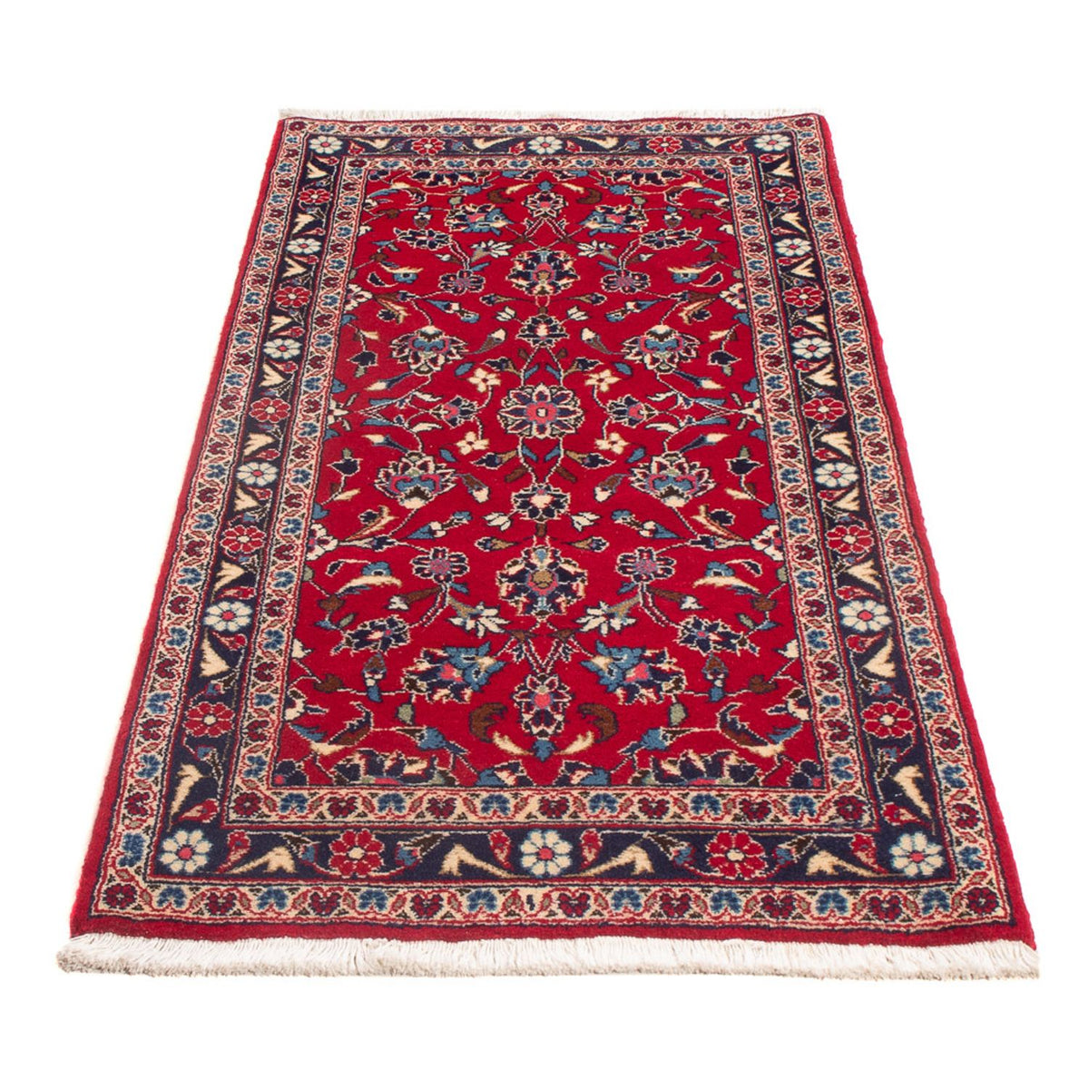 Alfombra persa - Keshan - 153 x 70 cm - rojo