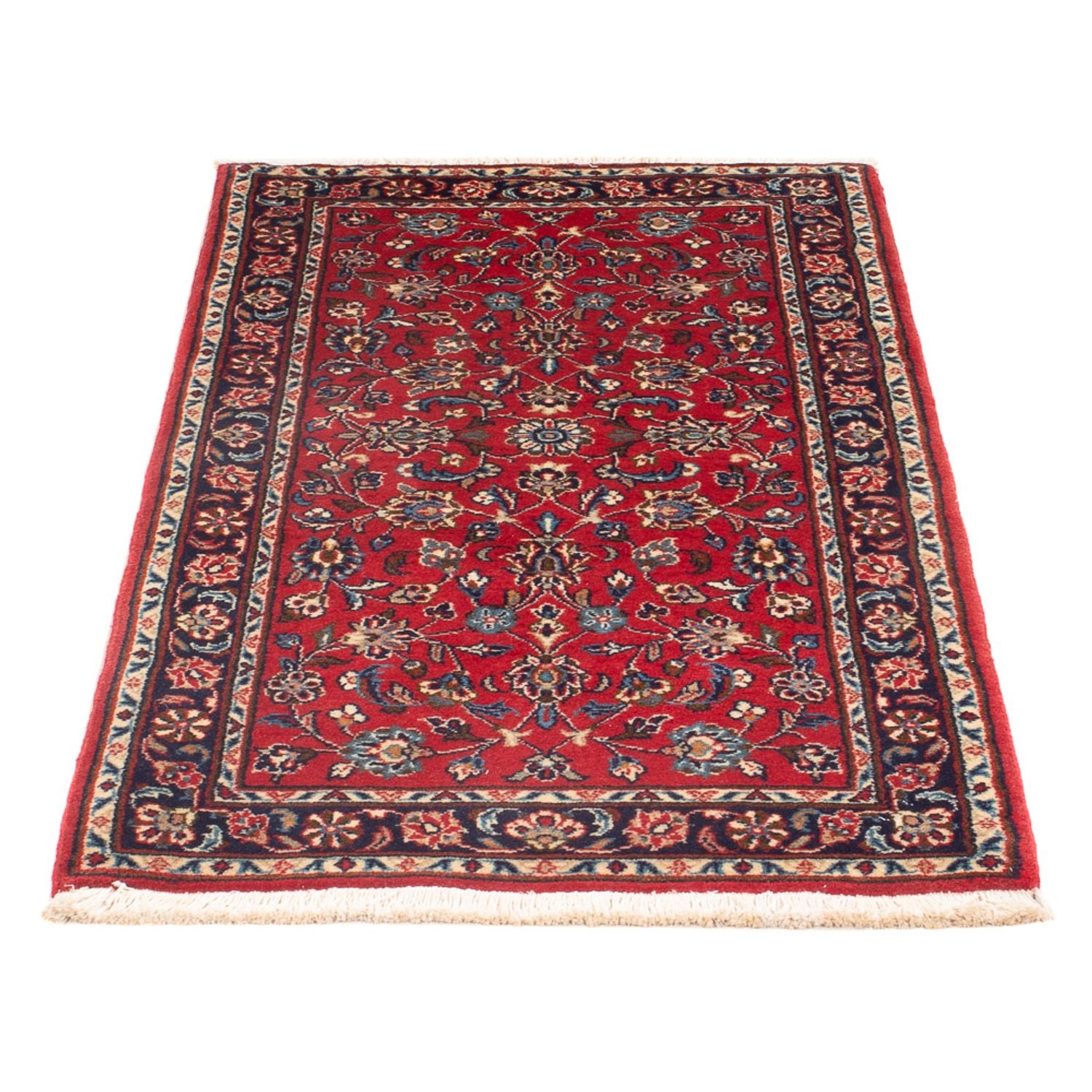 Alfombra persa - Keshan - 130 x 70 cm - rojo