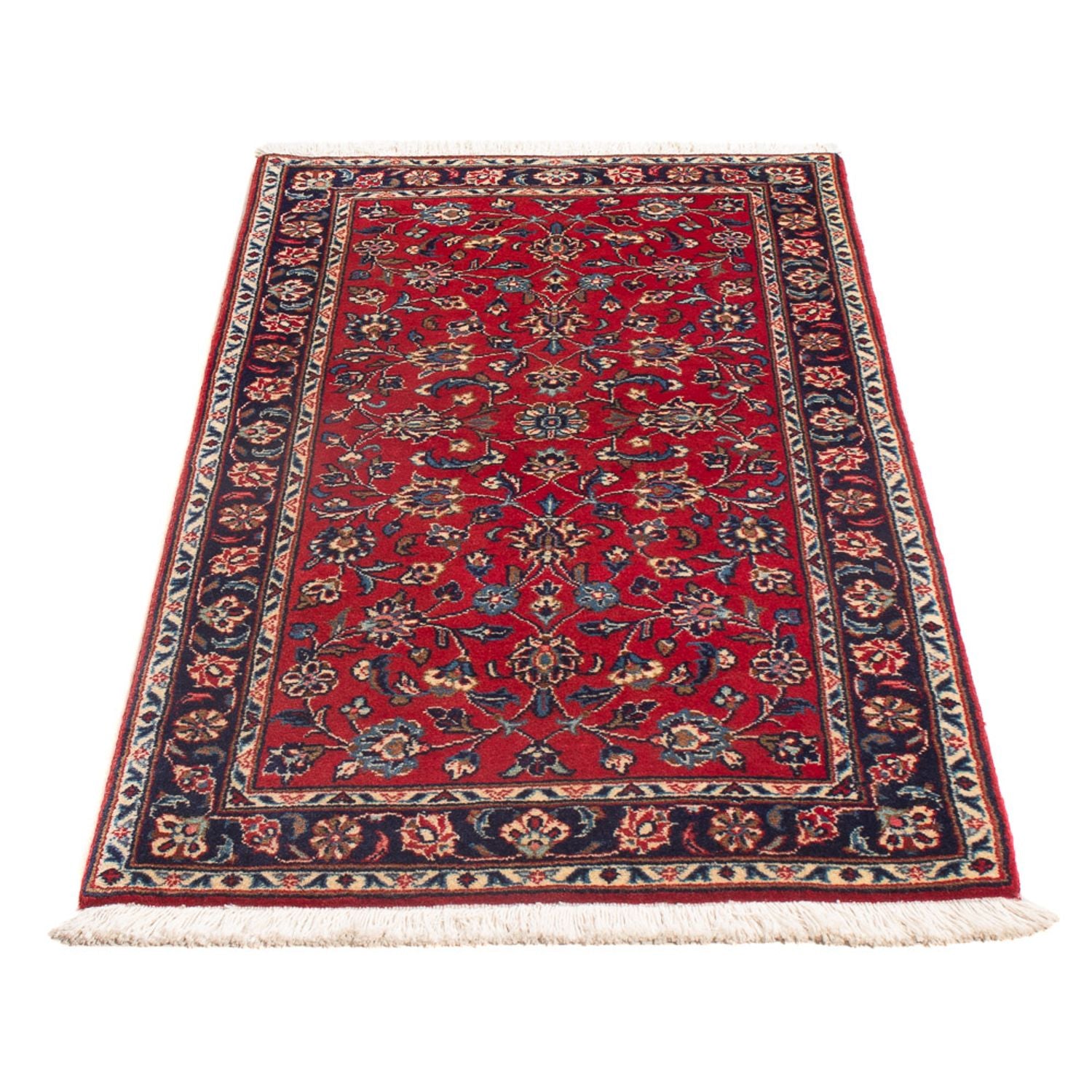 Alfombra persa - Keshan - 130 x 70 cm - rojo