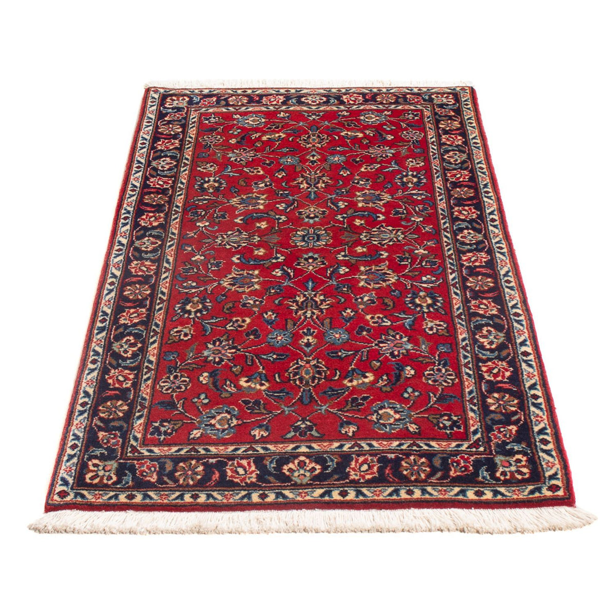 Alfombra persa - Keshan - 130 x 70 cm - rojo