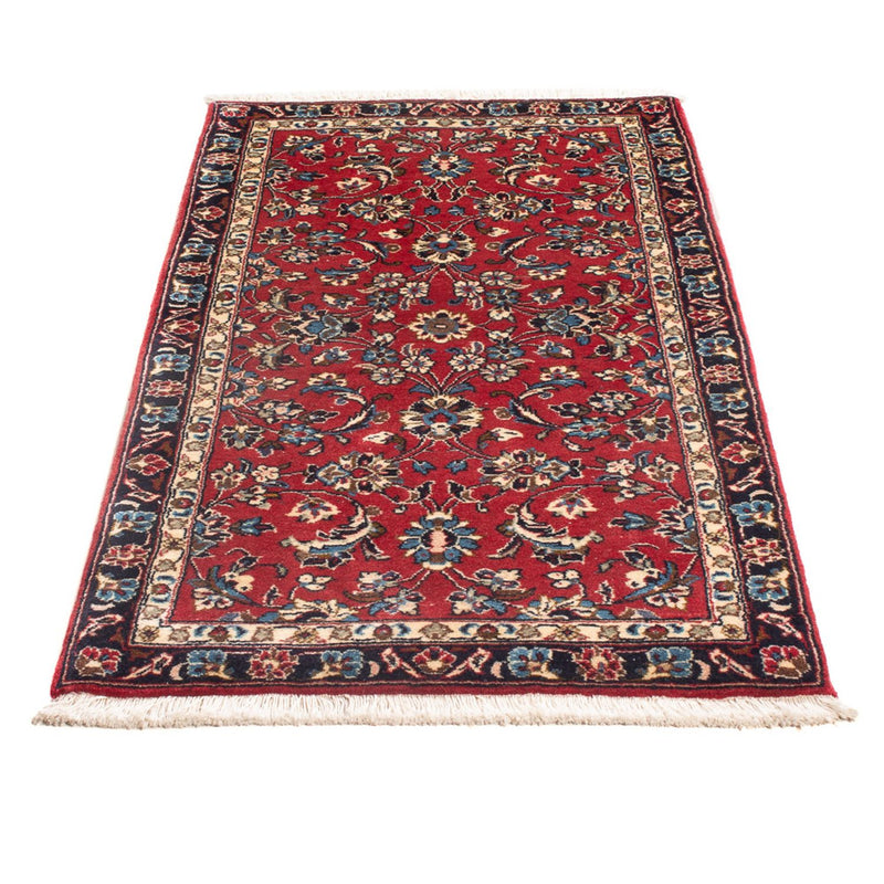 Alfombra persa - Keshan - 133 x 70 cm - rojo
