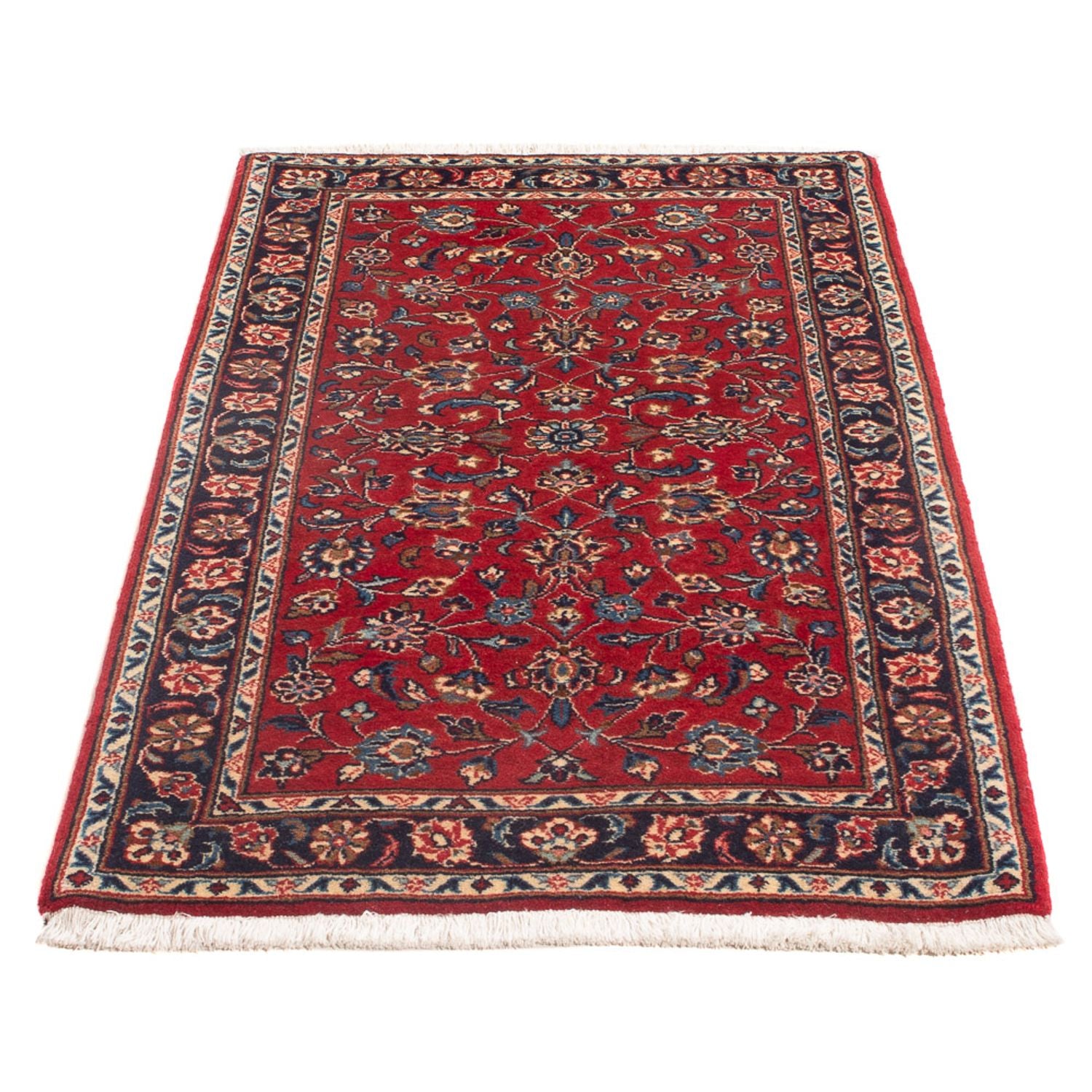 Alfombra persa - Keshan - 126 x 70 cm - rojo