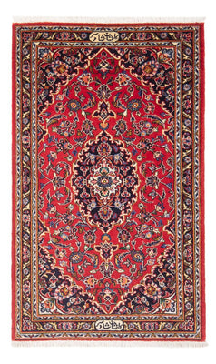 Alfombra persa - Keshan - 127 x 67 cm - rojo
