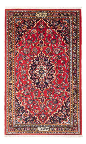 Alfombra persa - Keshan - 127 x 67 cm - rojo