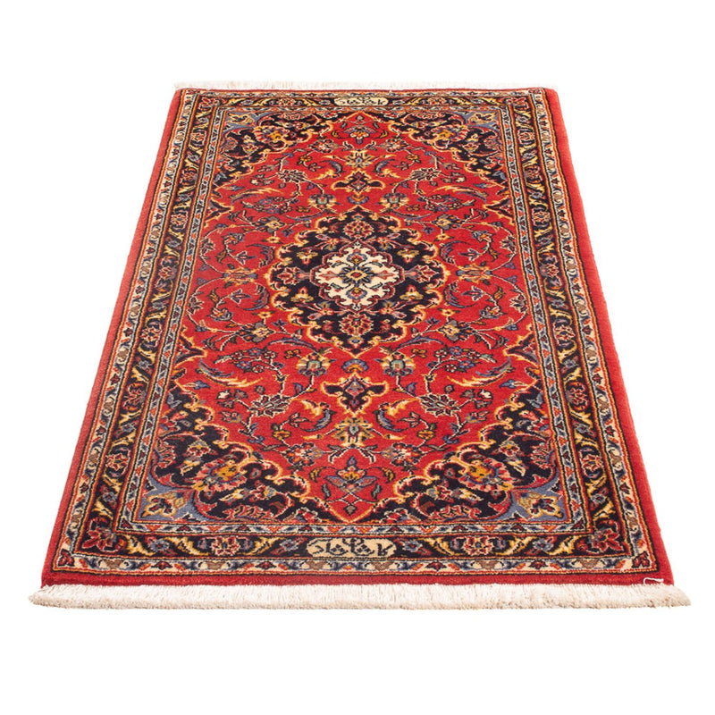 Alfombra persa - Keshan - 127 x 65 cm - rojo