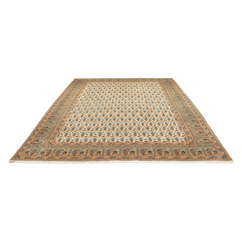 Alfombra persa - Keshan - 350 x 270 cm - verde claro