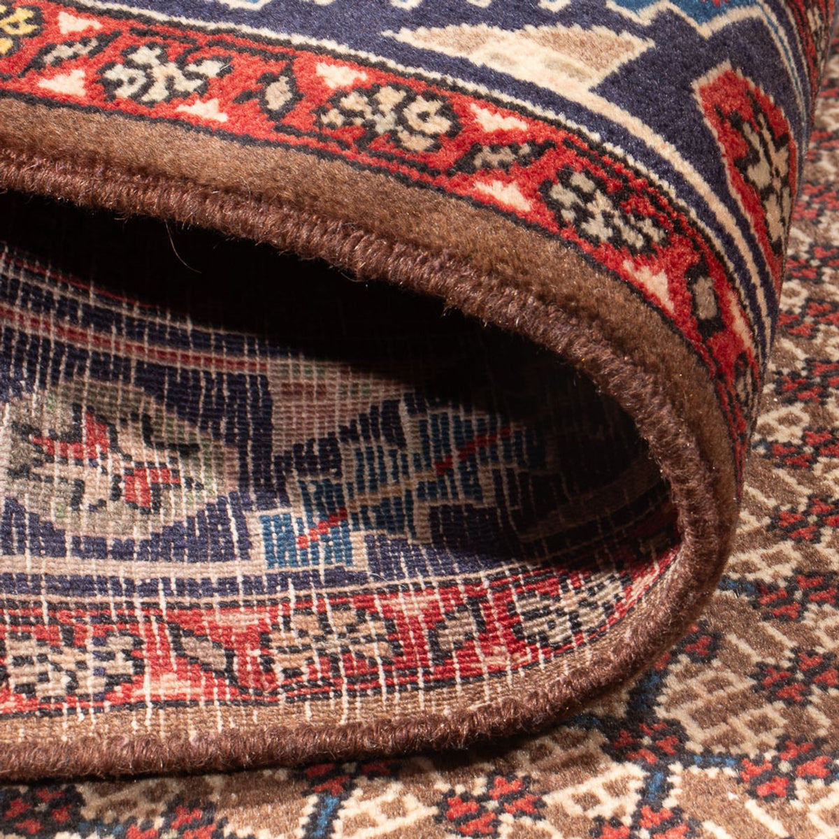 Alfombra persa - Nómada - 306 x 157 cm - beige oscuro