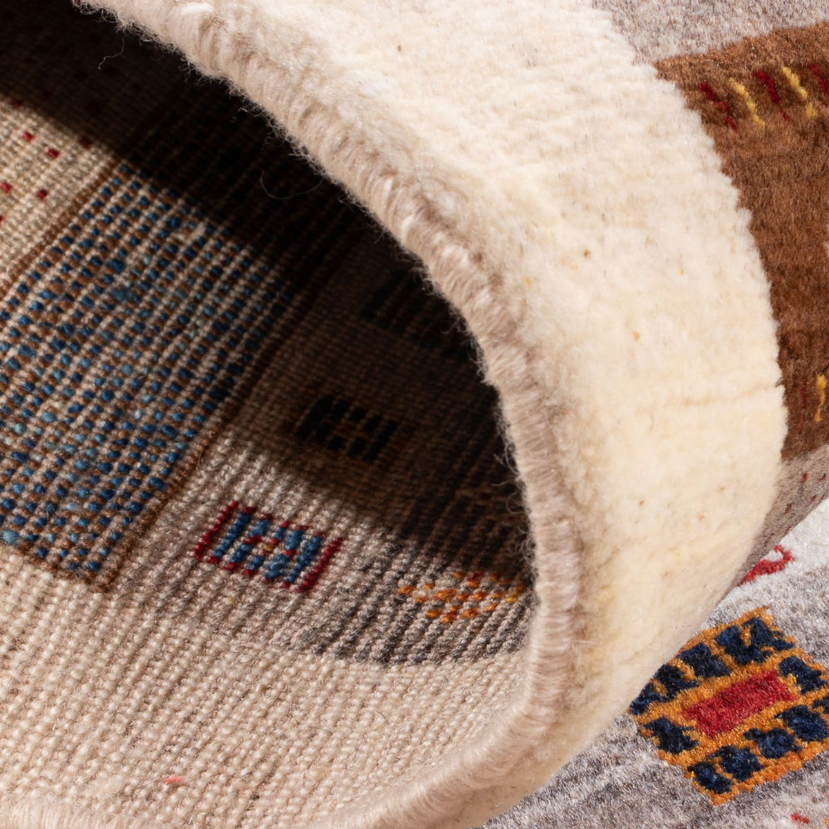 Alfombra Gabbeh - Loribaft Persa - 136 x 85 cm - multicolor