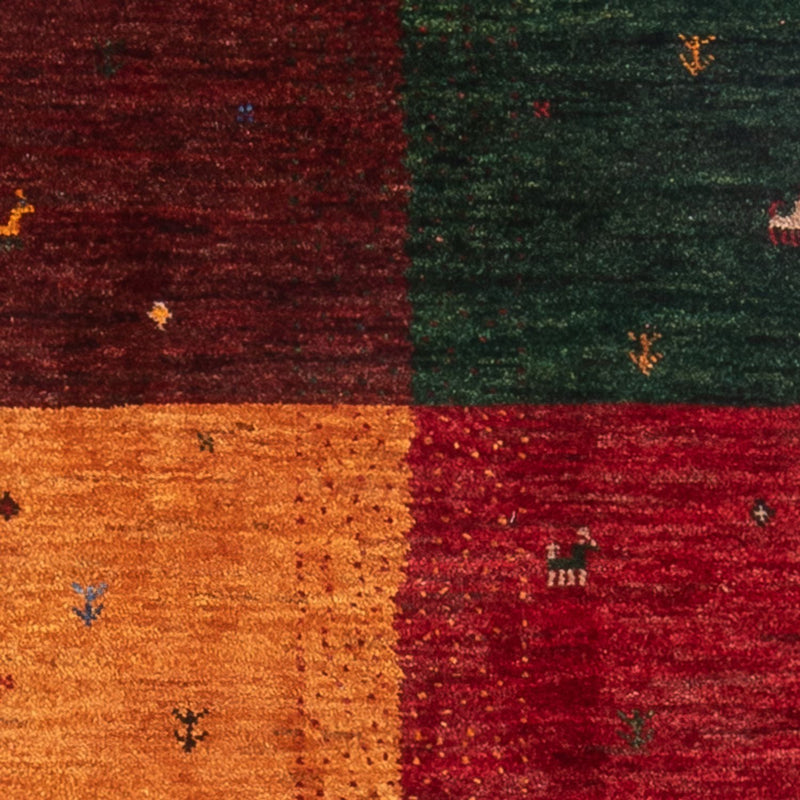 Alfombra Gabbeh - Loribaft Persa - 126 x 82 cm - multicolor