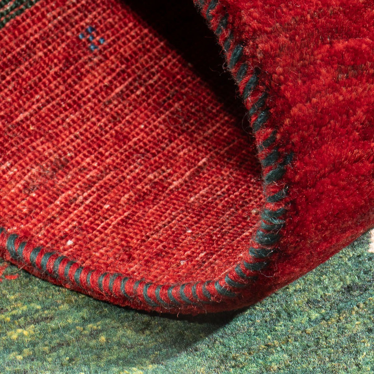 Alfombra Gabbeh - Loribaft Persa - 126 x 82 cm - multicolor