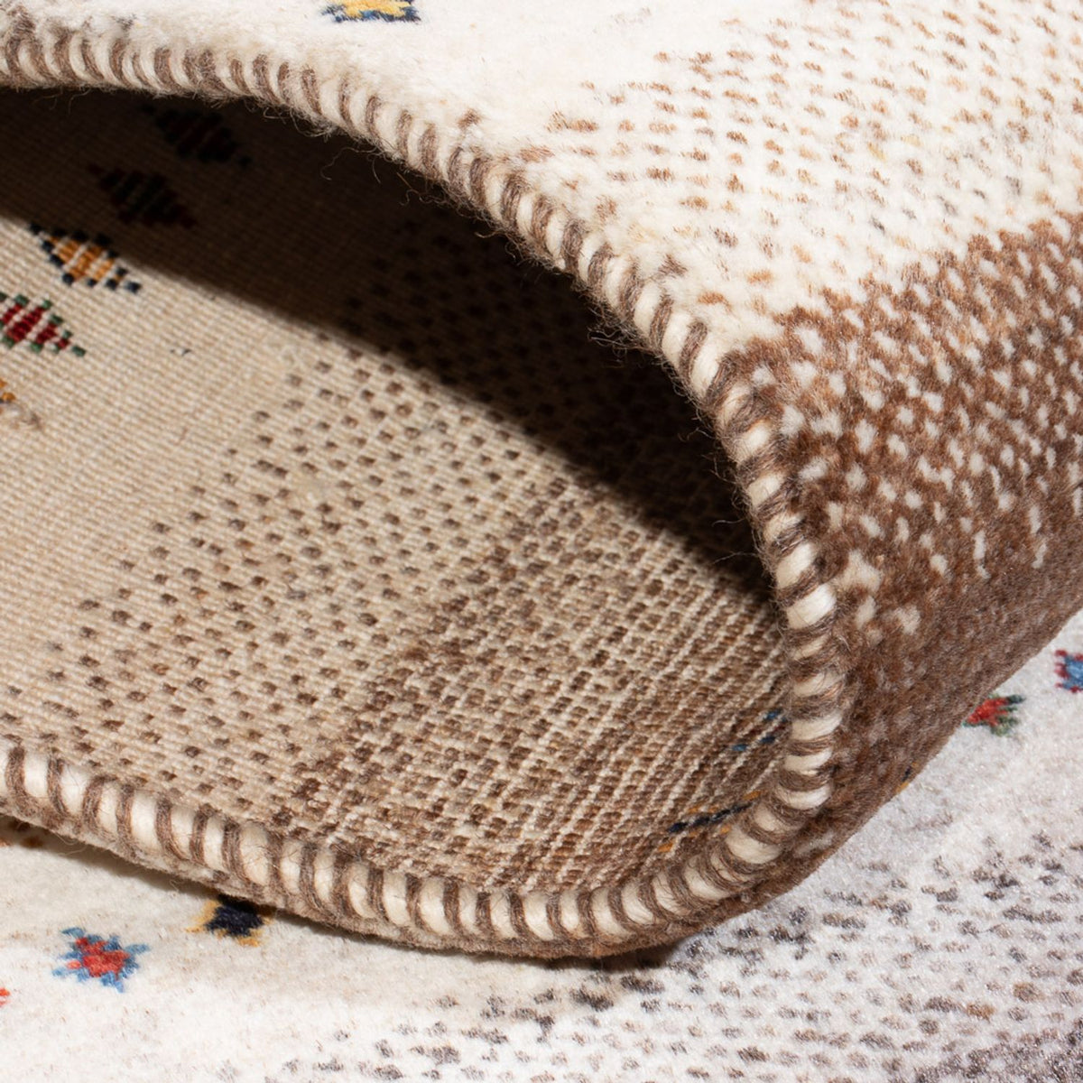 Alfombra Gabbeh - Loribaft Persa - 127 x 83 cm - multicolor