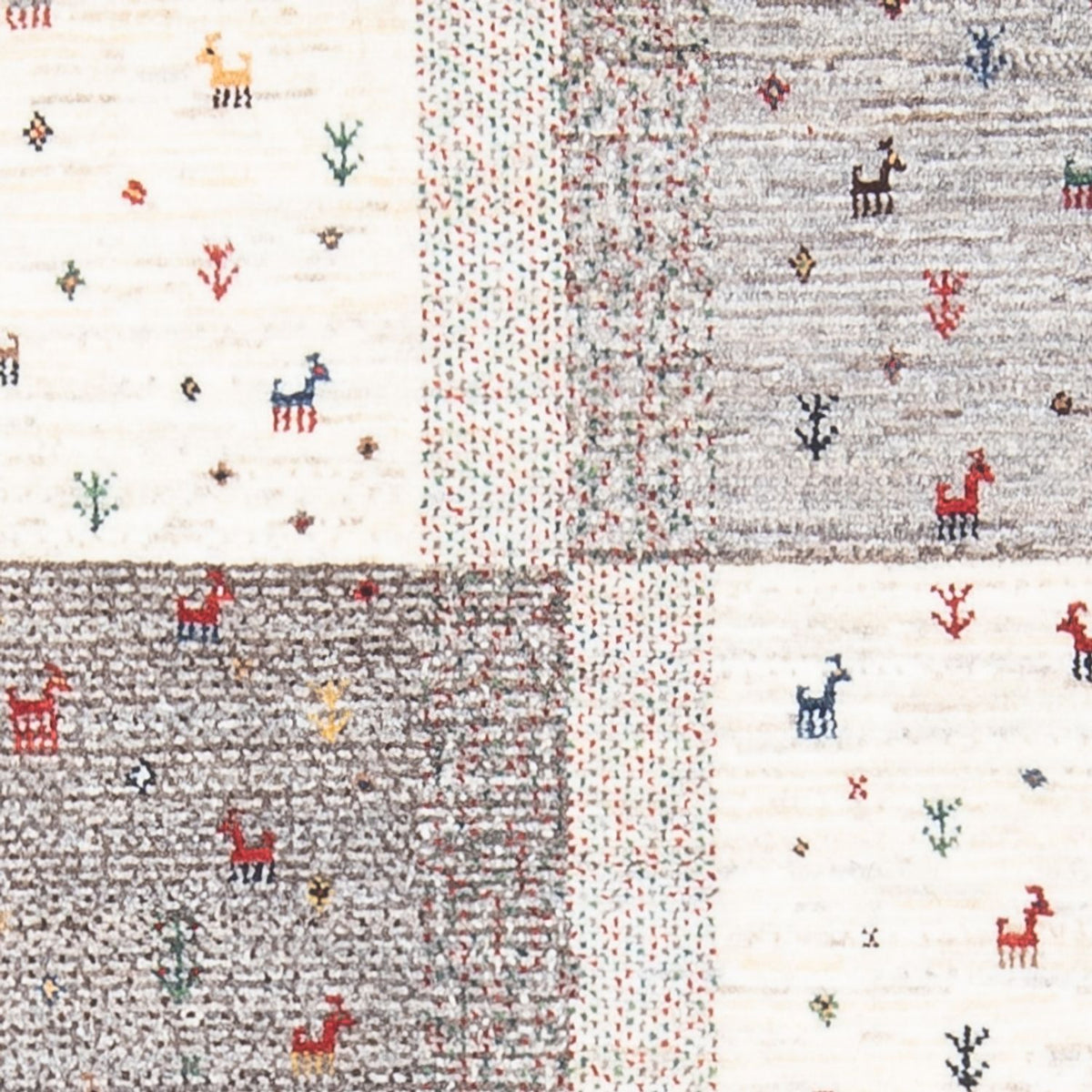 Alfombra Gabbeh - Loribaft Persa - 128 x 86 cm - multicolor