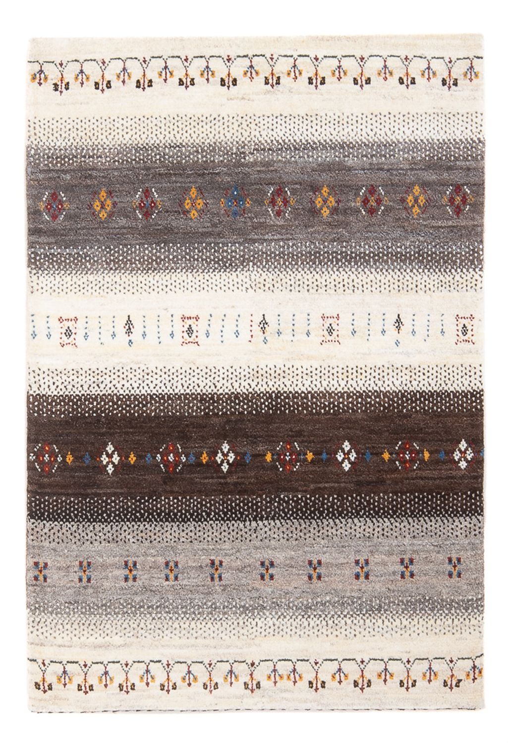 Alfombra Gabbeh - Loribaft Persa - 124 x 82 cm - multicolor