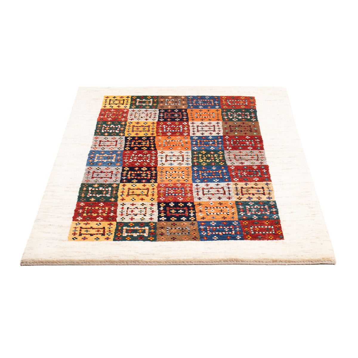 Alfombra Gabbeh - Loribaft Persa - 136 x 85 cm - multicolor