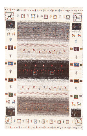Alfombra Gabbeh - Loribaft Persa - 126 x 84 cm - multicolor