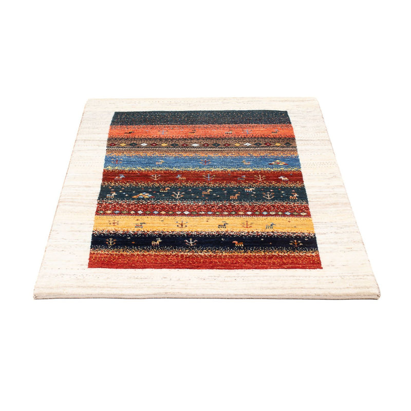 Alfombra Gabbeh - Loribaft Persa - 130 x 80 cm - multicolor