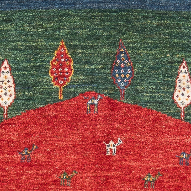 Alfombra Gabbeh - Loribaft Persa - 131 x 81 cm - multicolor