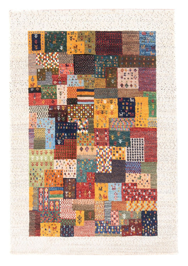 Alfombra Gabbeh - Loribaft Persa - 134 x 82 cm - multicolor