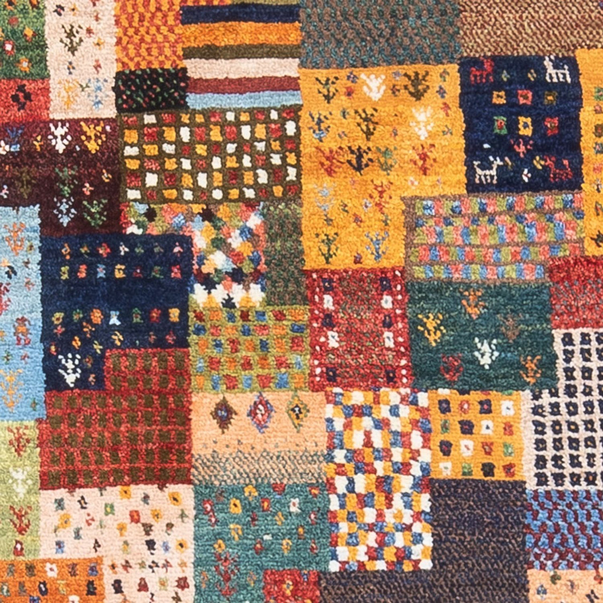 Alfombra Gabbeh - Loribaft Persa - 134 x 82 cm - multicolor