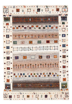 Alfombra Gabbeh - Loribaft Persa - 127 x 84 cm - multicolor