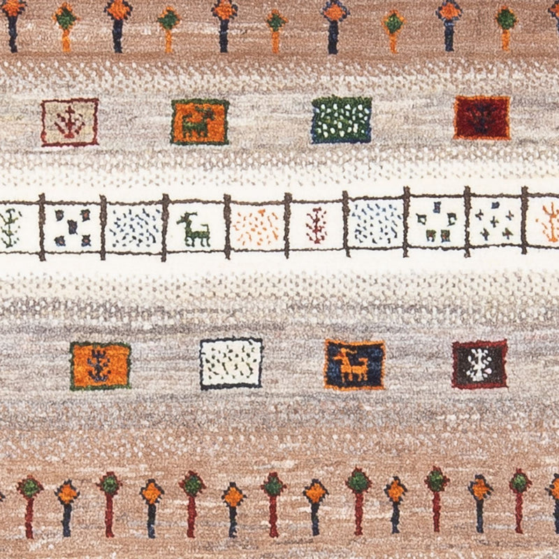 Alfombra Gabbeh - Loribaft Persa - 127 x 84 cm - multicolor