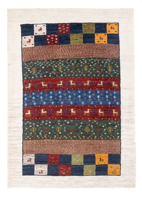 Alfombra Gabbeh - Loribaft Persa - 131 x 86 cm - multicolor