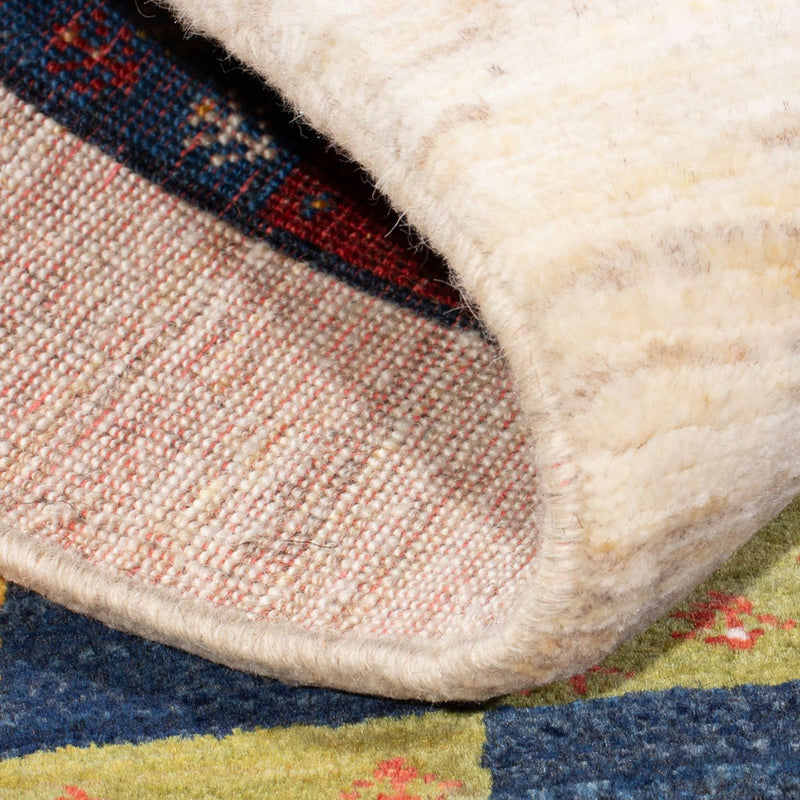 Alfombra Gabbeh - Loribaft Persa - 131 x 86 cm - multicolor