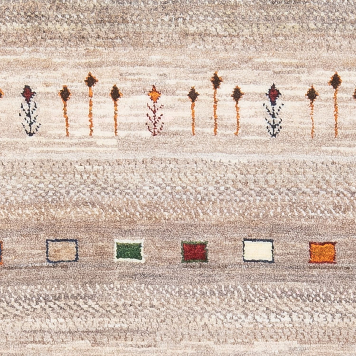 Alfombra Gabbeh - Loribaft Persa - 134 x 86 cm - multicolor