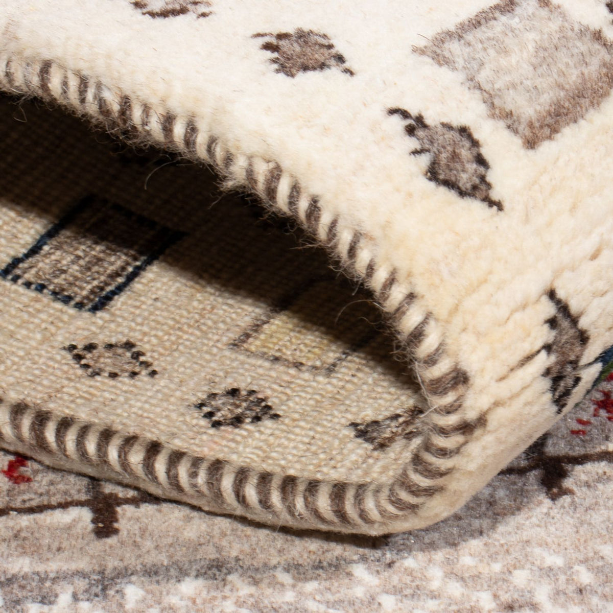 Alfombra Gabbeh - Loribaft Persa - 134 x 86 cm - multicolor