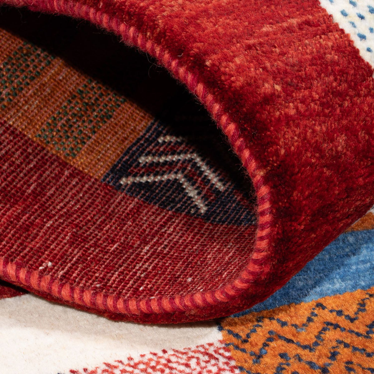 Alfombra Gabbeh - Loribaft Persa - 138 x 83 cm - multicolor