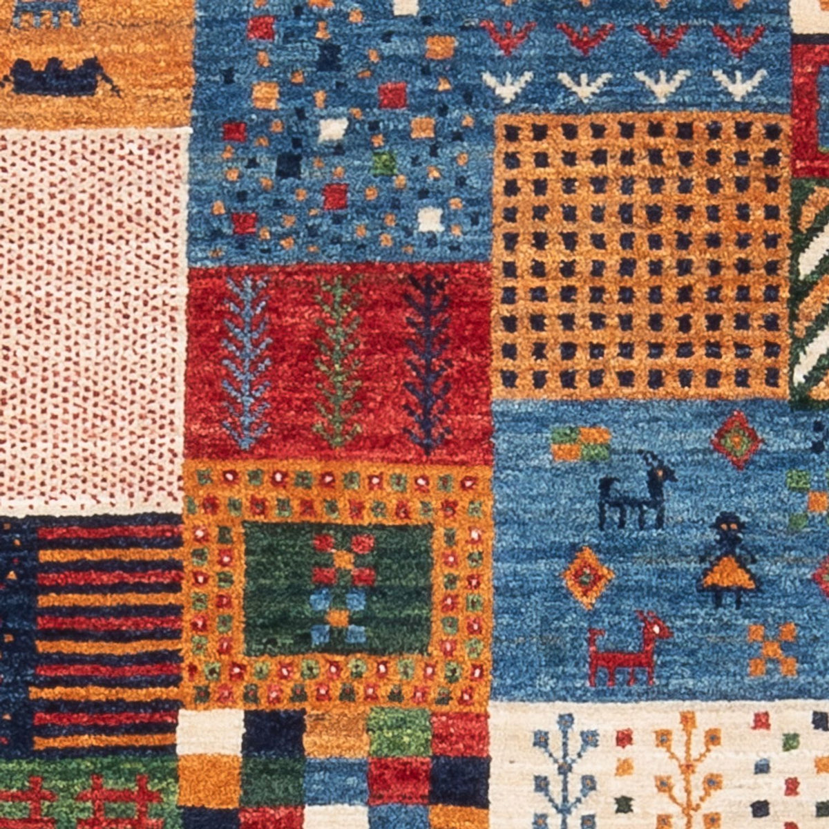 Alfombra Gabbeh - Loribaft Persa - 130 x 82 cm - multicolor