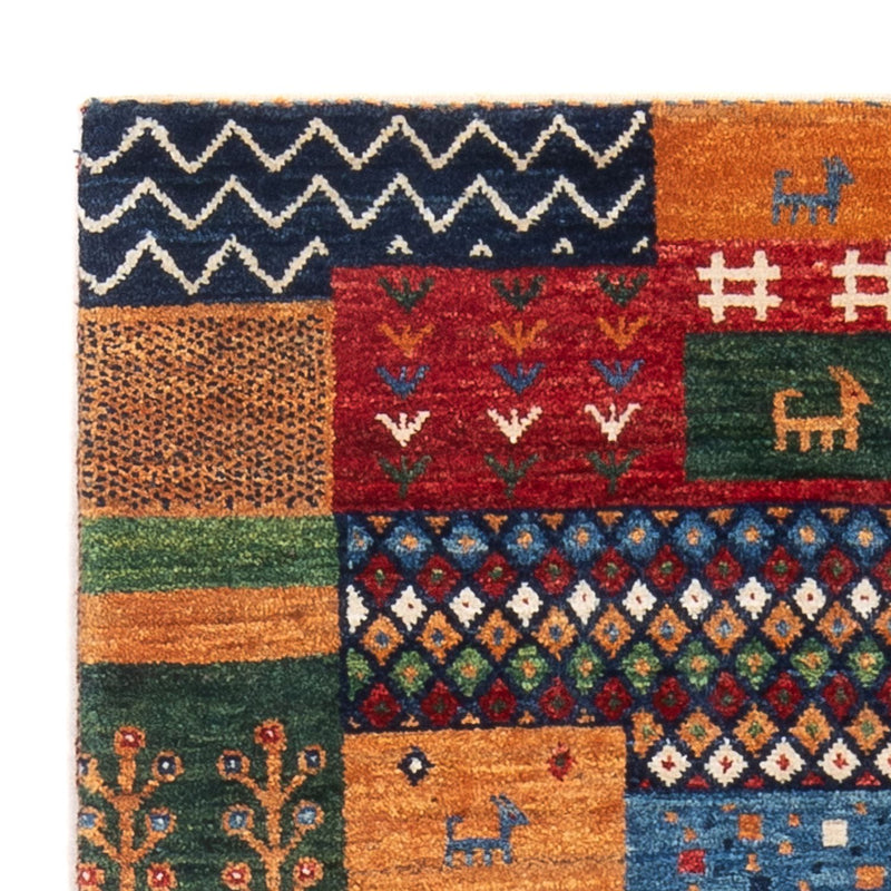 Alfombra Gabbeh - Loribaft Persa - 130 x 82 cm - multicolor