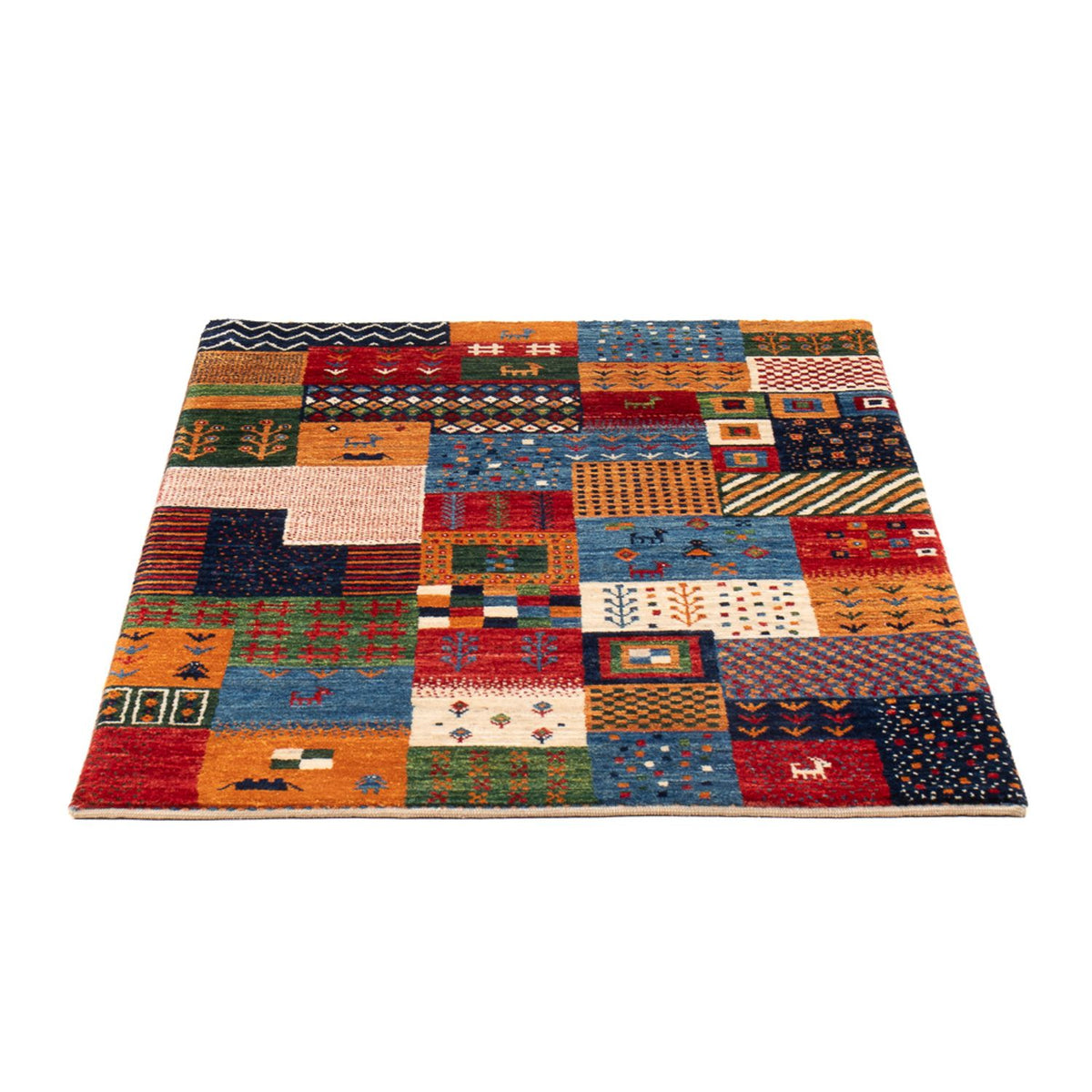 Alfombra Gabbeh - Loribaft Persa - 130 x 82 cm - multicolor