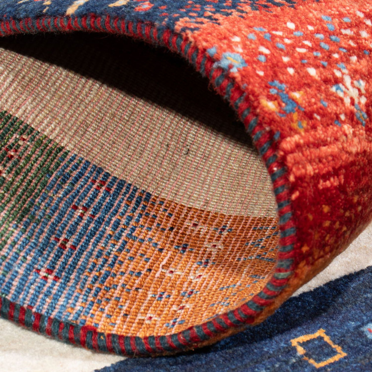 Alfombra Gabbeh - Loribaft Persa - 138 x 83 cm - multicolor