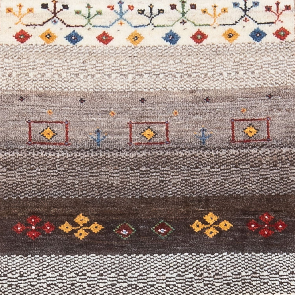 Alfombra Gabbeh - Loribaft Persa - 127 x 83 cm - multicolor